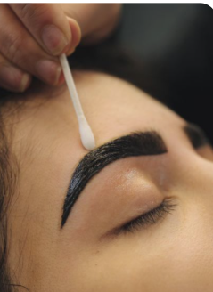 Eyebrow Cleaning and Exfoliation
