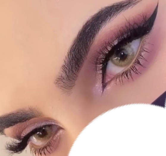 Heavy makeup