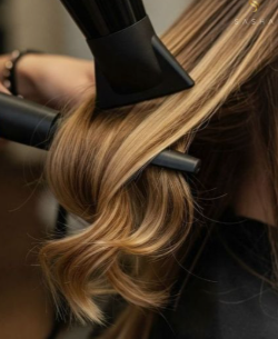 Blow-Drying to Below Chest Length