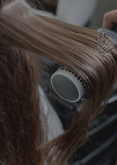 Very Long Hair Blow-Drying