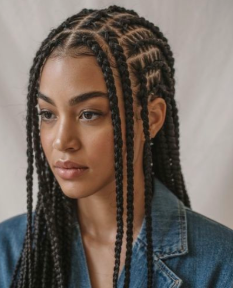 Middle Hair Braids