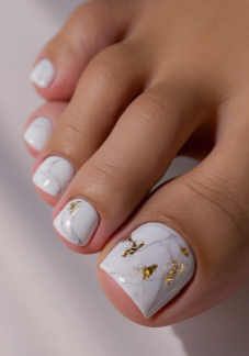 Marble Nail Design (Feet)
