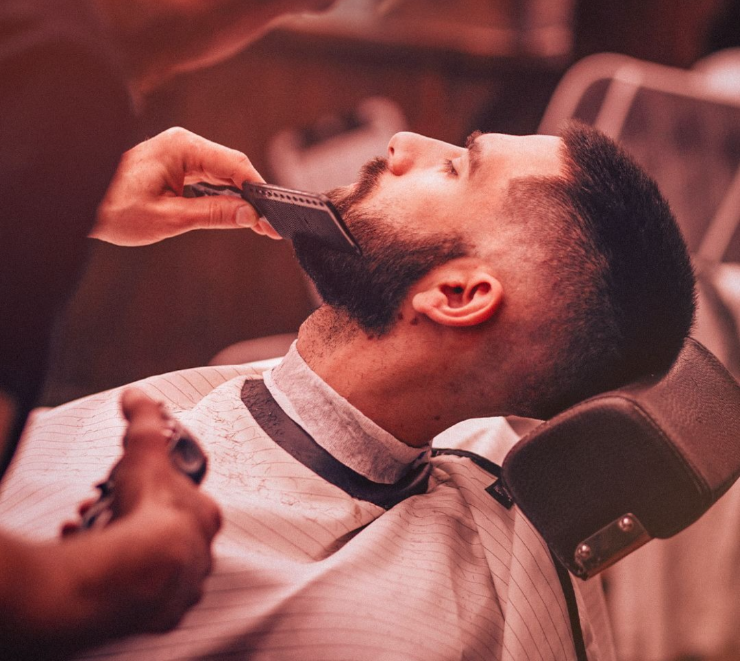 Soften white beard hair
