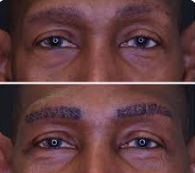 Eyebrow hair dye