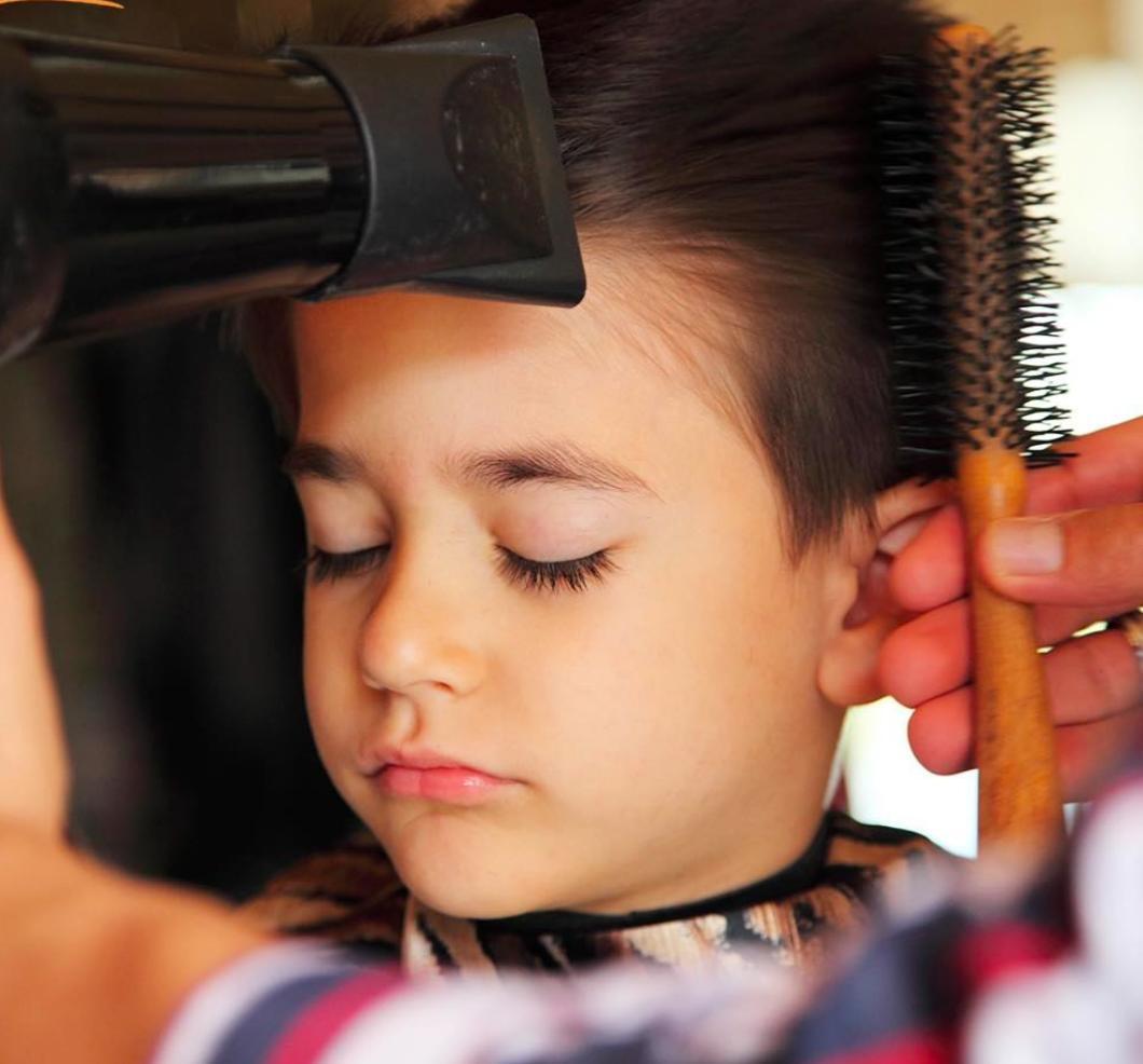Hair washing with blow drying