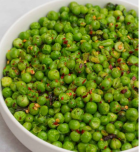 Peas with Dukkah