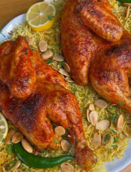 Mathbi Chicken with Rice