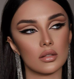 Heavy makeup
