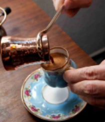 Dark Turkish coffee