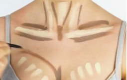 Body Makeup with Contour