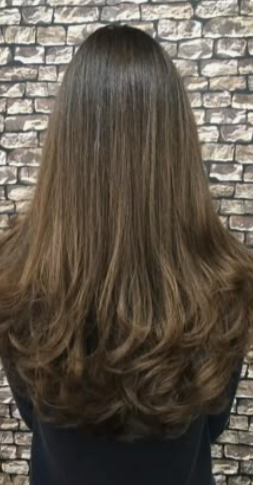 Hair Blow Dry + Straightener - Very Long