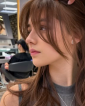 Cut bangs