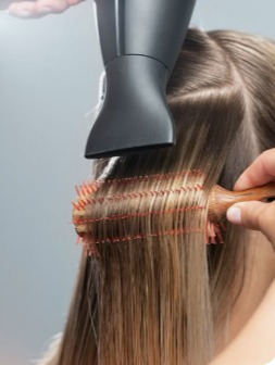 Straight blow-dry