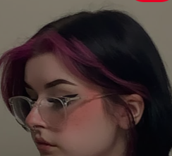 Short bob hair dyed in one color